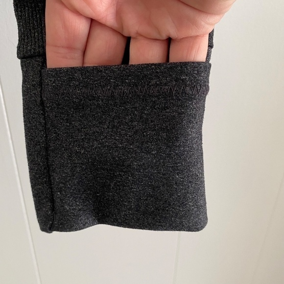 Ladies Prana athletic jacket dark grey with pink trim, thumb holes size M - Picture 3 of 14